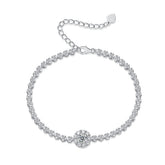 S925 Silver Moissanite Tennis Bracelet Luxury Fashion Jewelry