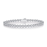S925 Silver Moissanite Tennis Bracelet Elegant Modern Design