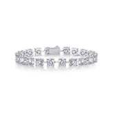 Luxury S925 Silver Moissanite Tennis Bracelet Elegant Sparkling Design
