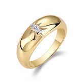 1Eight-prong Radiance S925 Sterling Silver Ring with Marquise Moissanite Accent