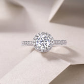 1 Carat Moissanite S925 Silver Ring Modern & Elegant Statement Jewelry