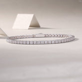 S925 Silver Moissanite Tennis Bracelet Elegant Modern Silver Bracelet