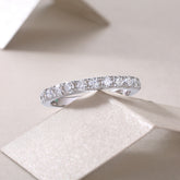 S925 Silver Moissanite Ring Luxury Parallel World Design