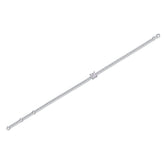 S925 Silver Moissanite Square Diamond Bracelet Elegant Modern Fine Jewelry