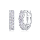 S925 Silver Moissanite Stud Earrings Woven Light Luxury Design