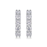 S925 Silver Moissanite Stud Earrings Modern Elegant Jewelry