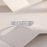 S925 Silver Moissanite Ring Modern Elegant Slim Band