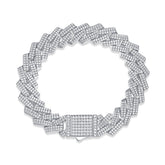S925 Silver Moissanite Double Link Luxury Bracelet Elegant Modern Design