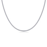 S925 Silver Moissanite Necklace 55cm Elegant Sparkling Fine Jewelry