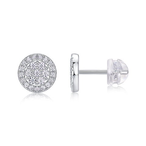 Cosmic Conjecture Moissanite S925 Silver Stud Earrings Set