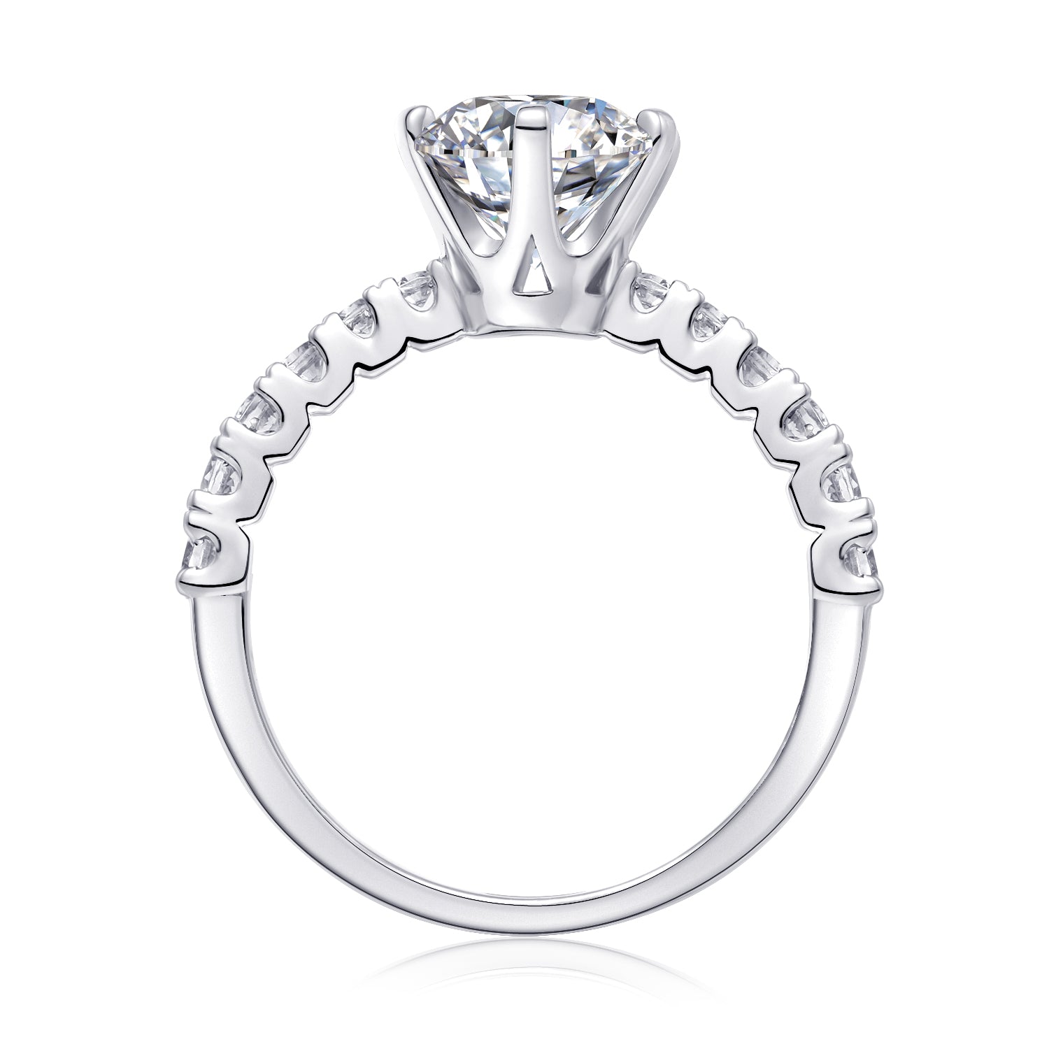 2 Carat Moissanite Silver Ring Luxury Fashion Statement