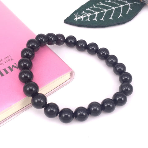 Black Onyx Beaded Bracelet for Women