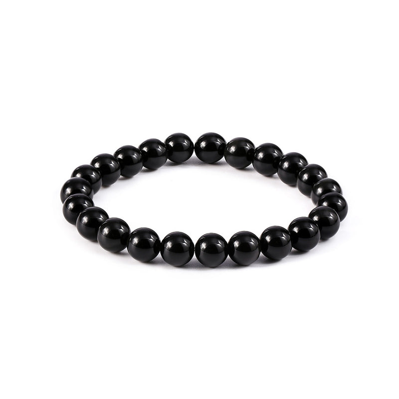 Black Onyx Beaded Bracelet for Women - 1