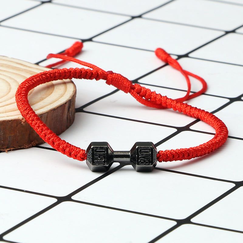 Originality Woven Alloy Dumbbell Bracelet for Everyday Wear - 6