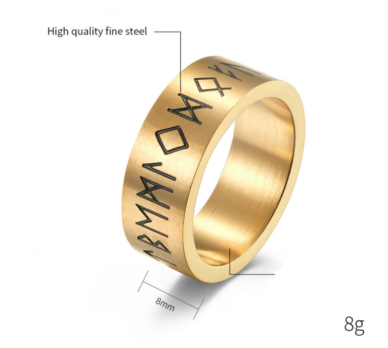 Matte Brushed Titanium Steel Ring Unisex Minimalist Style - 2