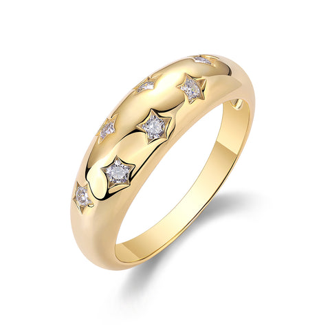 S925 Silver Moissanite Wedding Ring Set