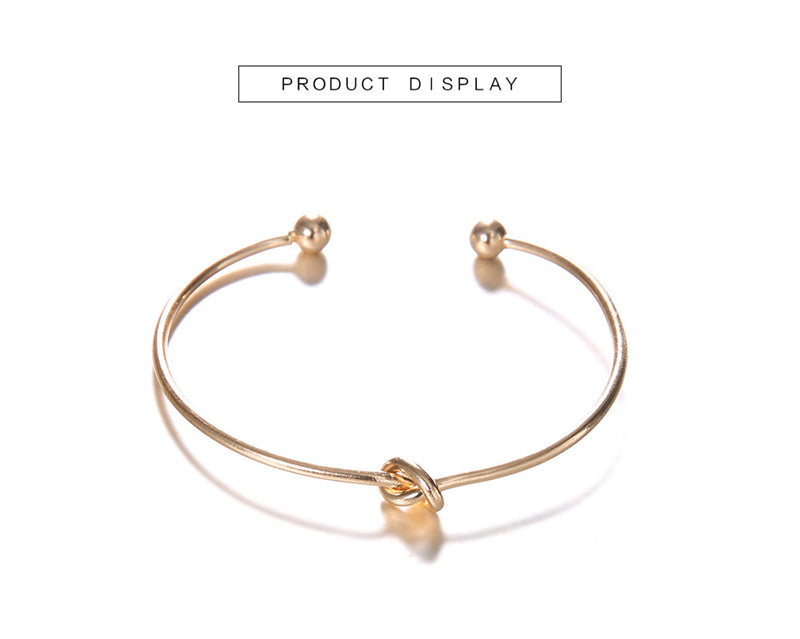 Womens Arrow Knot Cuff Bracelet in Alloy