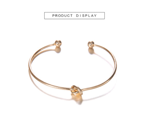 Womens Arrow Knot Cuff Bracelet in Alloy