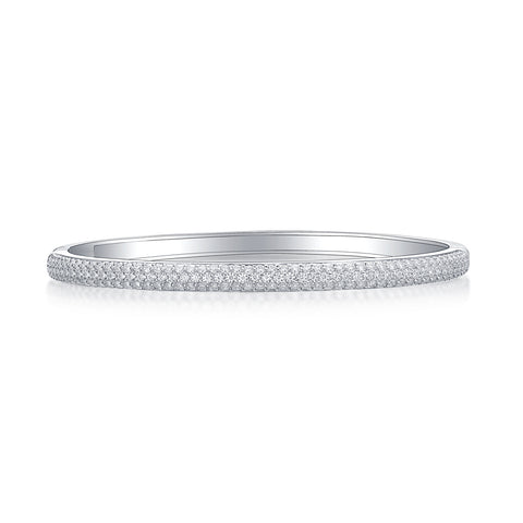 1Monologue S925 Silver Moissanite Bracelet Elegant Minimalist Fine Jewelry