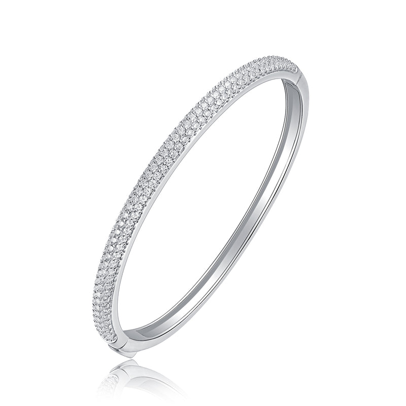 1Monologue S925 Silver Moissanite Bracelet Elegant Minimalist Fine Jewelry - 1