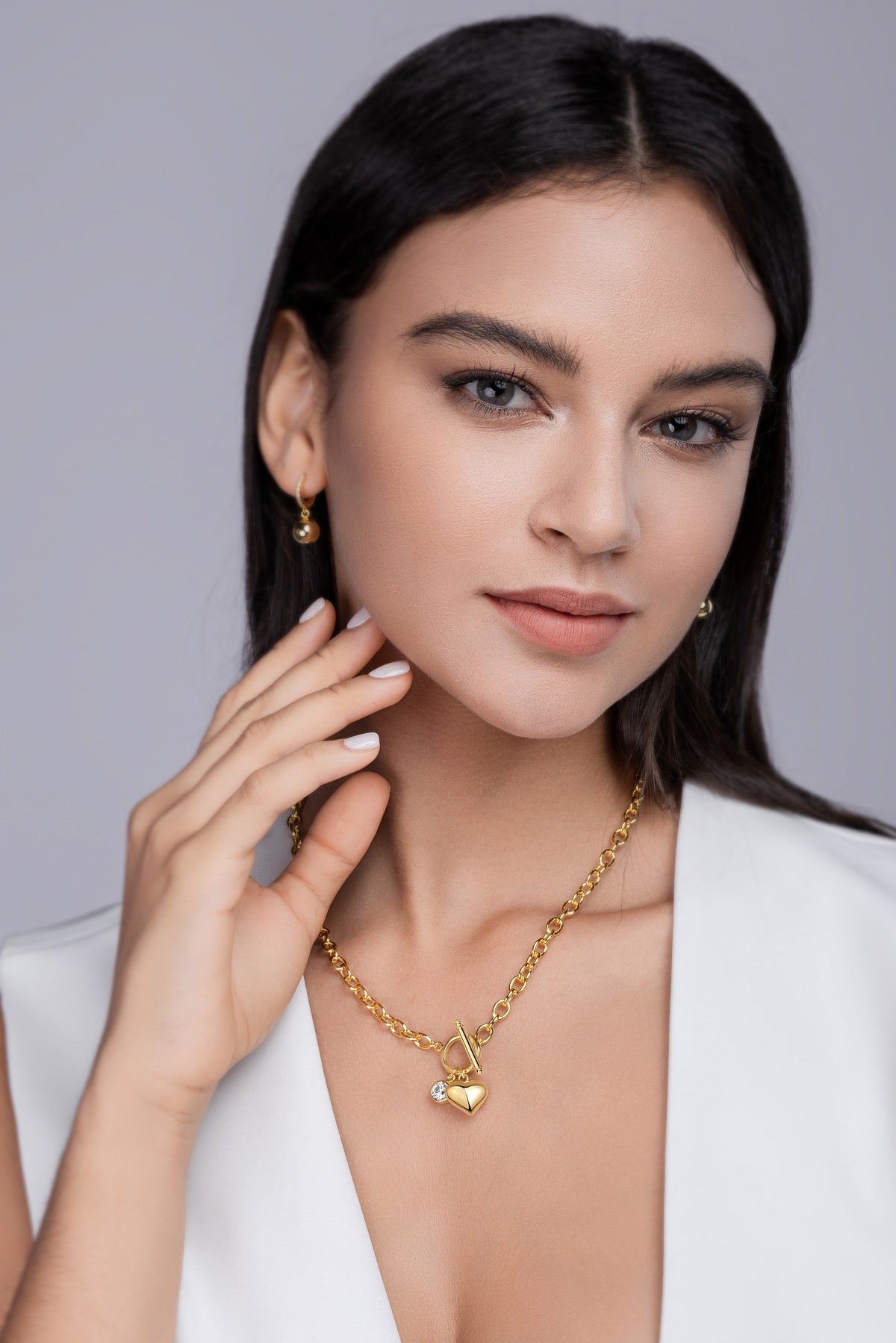 Luxury Moissanite Pendant Necklace Set in S925 Silver with 2 Carat Stone