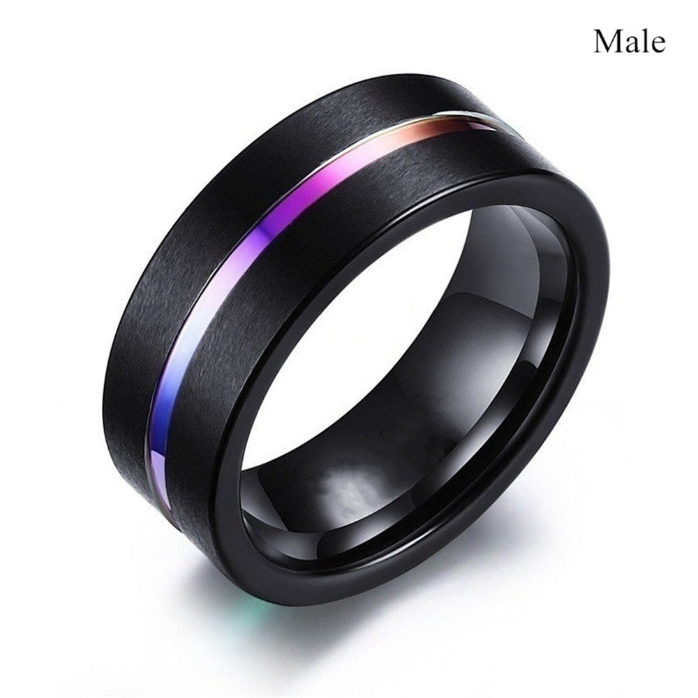 Bold Purple Fashion Ring with Geometric Design