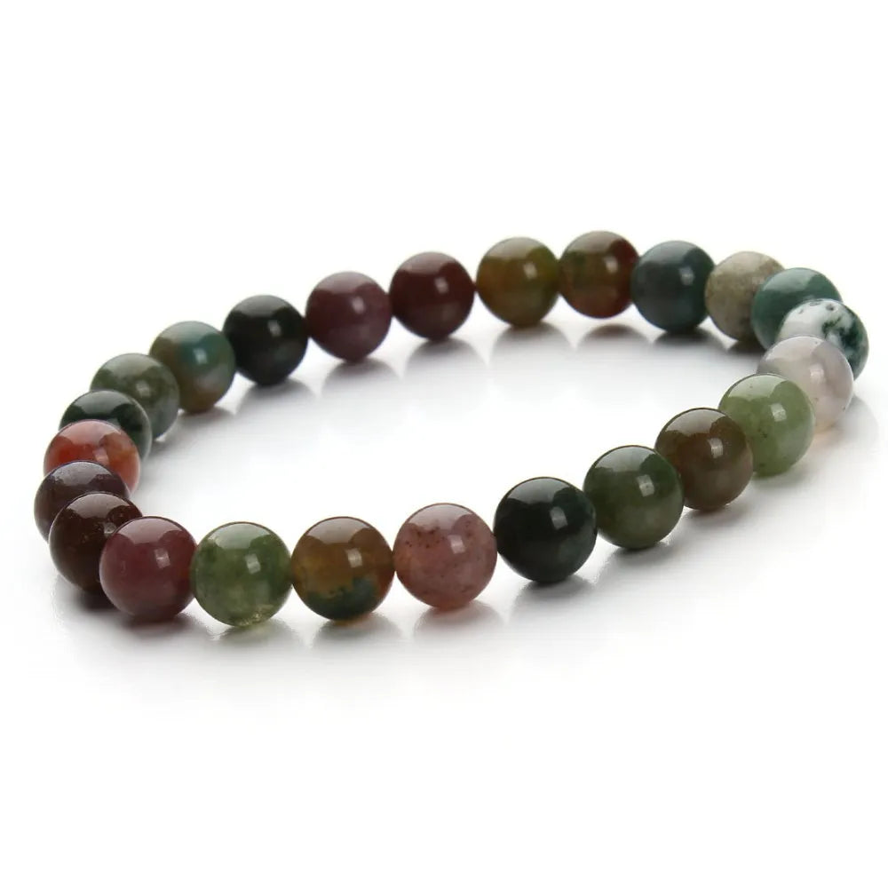 Blue Aventurine and Sandstone Beaded Bracelet for Women