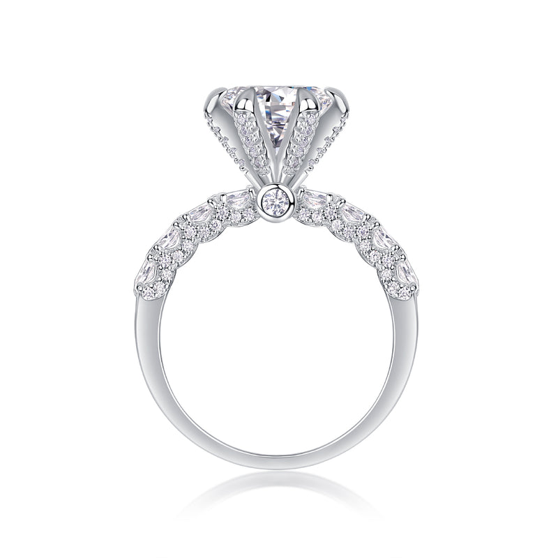 1Lady Luck Moissanite S925 Silver Ring Modern Elegant Fashion Jewelry - 4