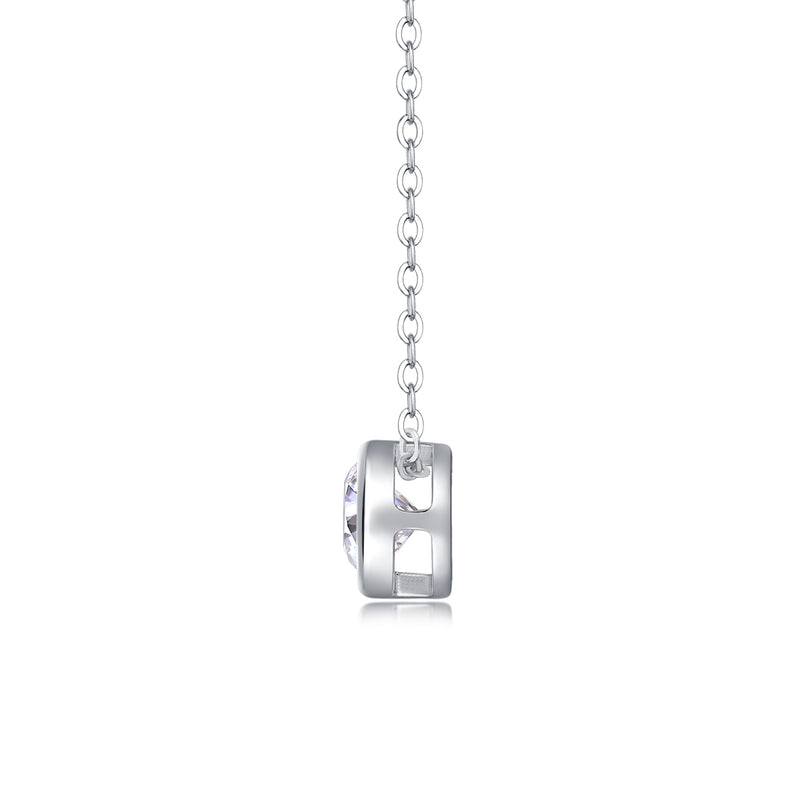 1Purity 1-Carat Moissanite Pendant Necklace in S925 Sterling Silver - Modern & Elegant Fine Jewelry - 4