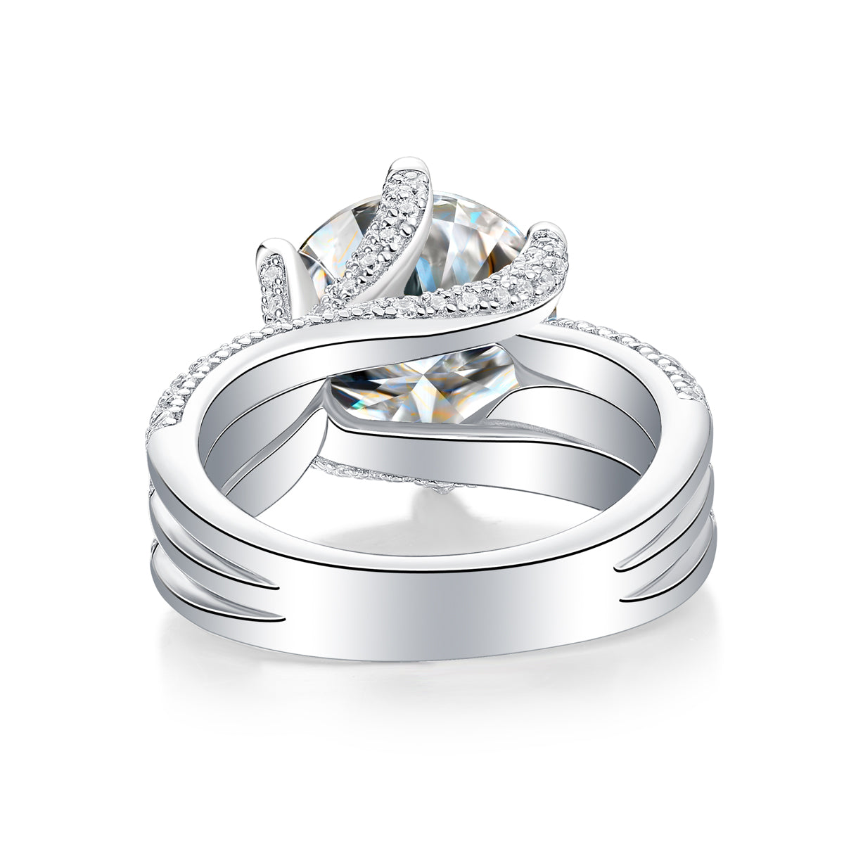 Luxury 5 Carat Moissanite Ring in S925 Silver