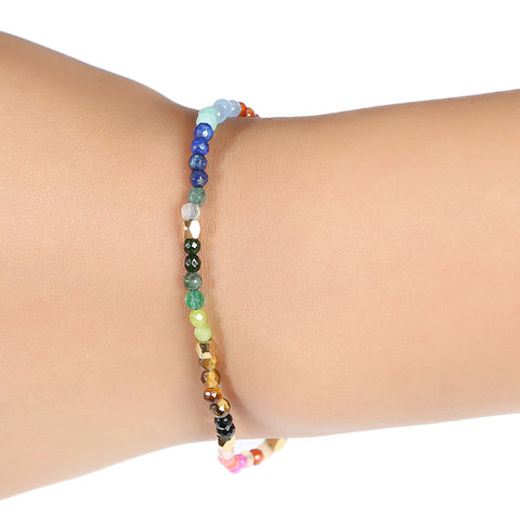 12 Constellations Chakra Stones Alloy Bracelet