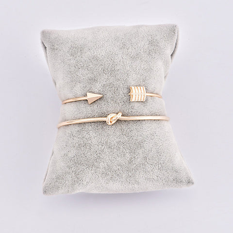 Womens Arrow Knot Cuff Bracelet in Alloy