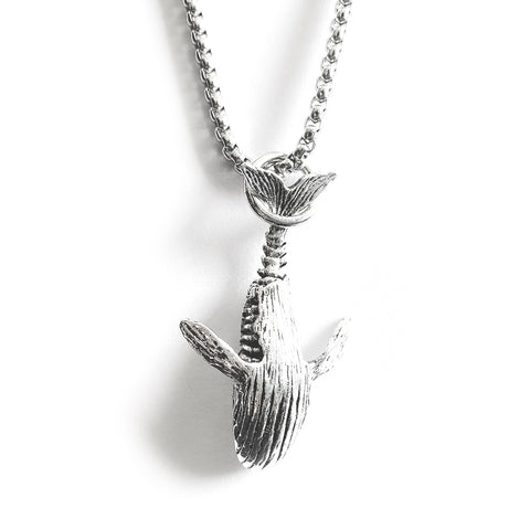 Bold Whale Pendant Necklace for Men and Women