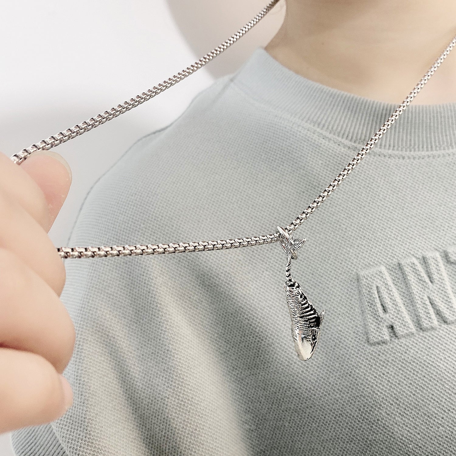 Bold Whale Pendant Necklace for Men and Women