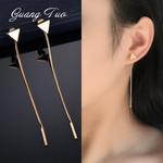 Minimalist Triangle Tassel Earrings for Women