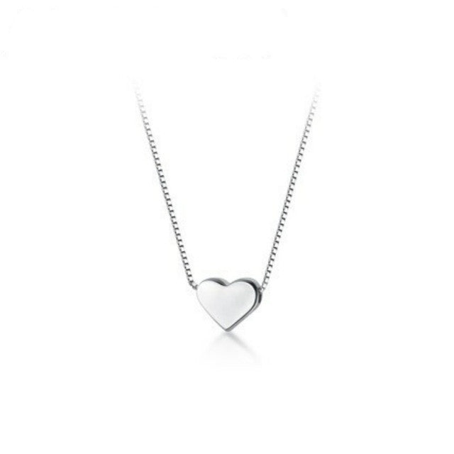 Minimalist Heart-Shaped Copper Clavicle Necklace