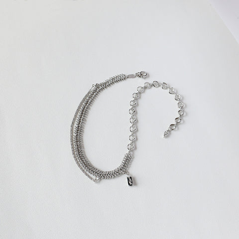 Frosty Wind Silver-Tone Clavicle Chain Necklace for Women