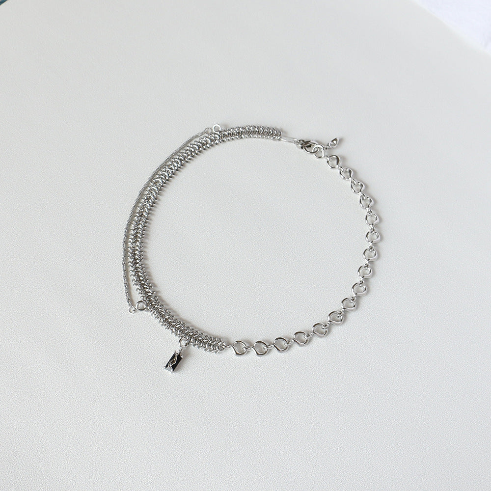 Frosty Wind Silver-Tone Clavicle Chain Necklace for Women