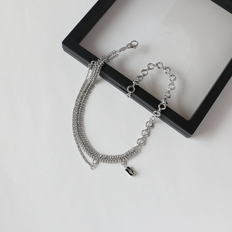 Frosty Wind Silver-Tone Clavicle Chain Necklace for Women - 5