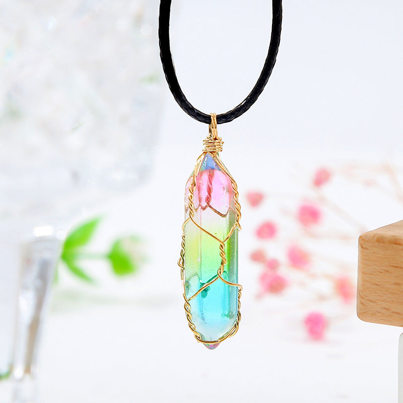 Women's Geometric Crystal Pendant Necklace