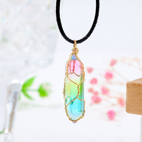 Women's Geometric Crystal Pendant Necklace