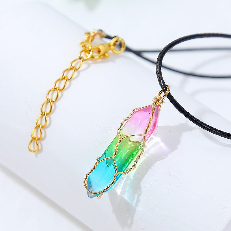 Women's Geometric Crystal Pendant Necklace