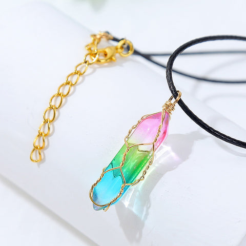 Women's Geometric Crystal Pendant Necklace