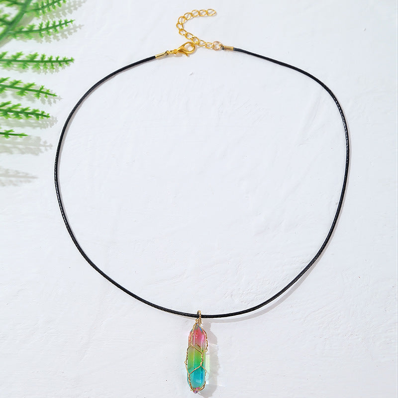 Women's Geometric Crystal Pendant Necklace