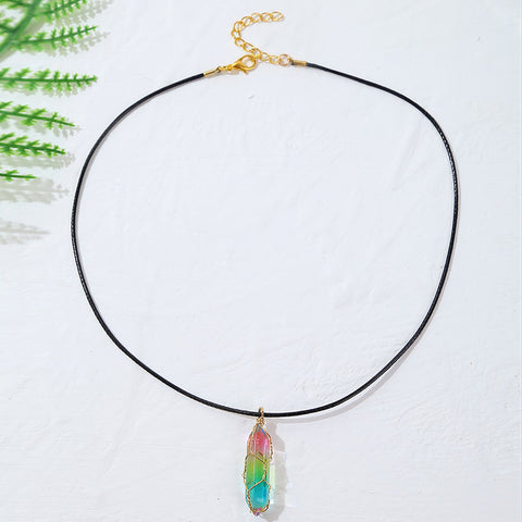 Women's Geometric Crystal Pendant Necklace
