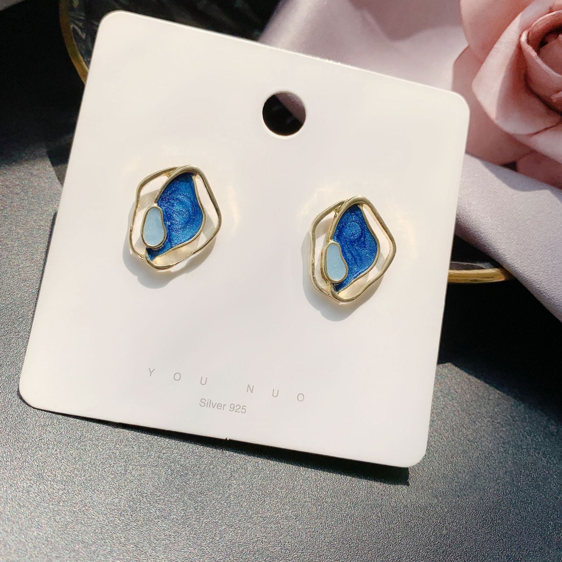 Sterling Silver Minimalist Small Stud Earrings for Women