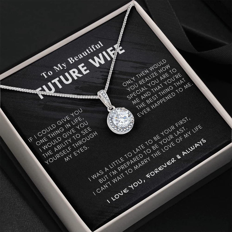 Modern Geometric Pendant Necklace for Valentine's Day - 2