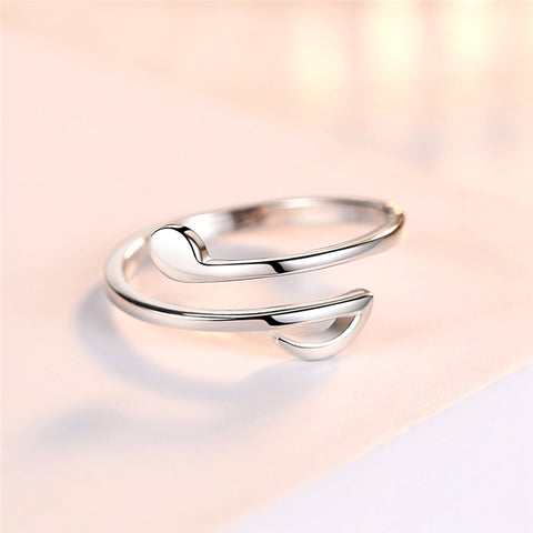 Adjustable Copper Music Note Rings for Women