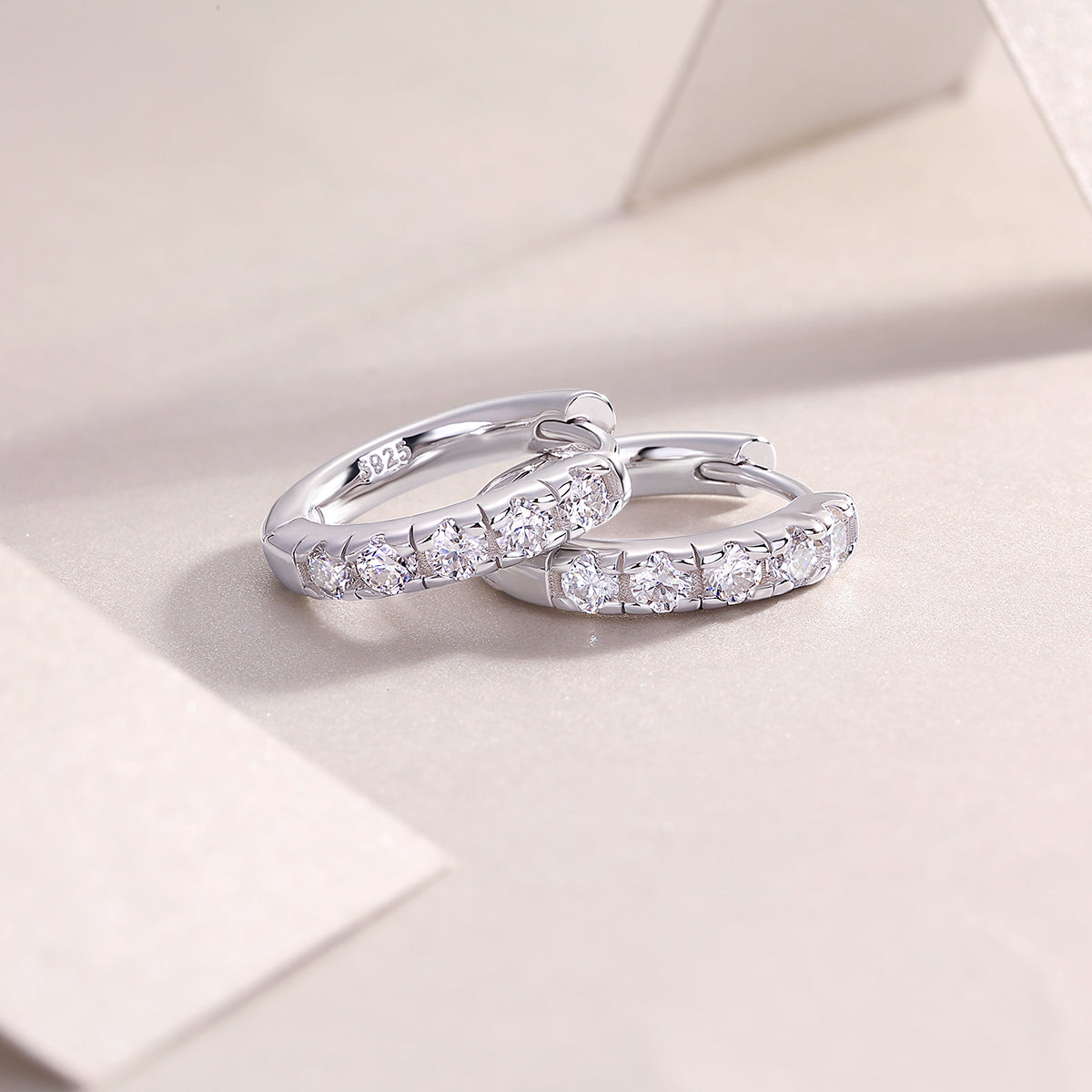 1Summer Iced Tea S925 Sterling Silver Moissanite Stud Earrings