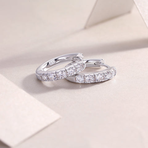 1Summer Iced Tea S925 Sterling Silver Moissanite Stud Earrings